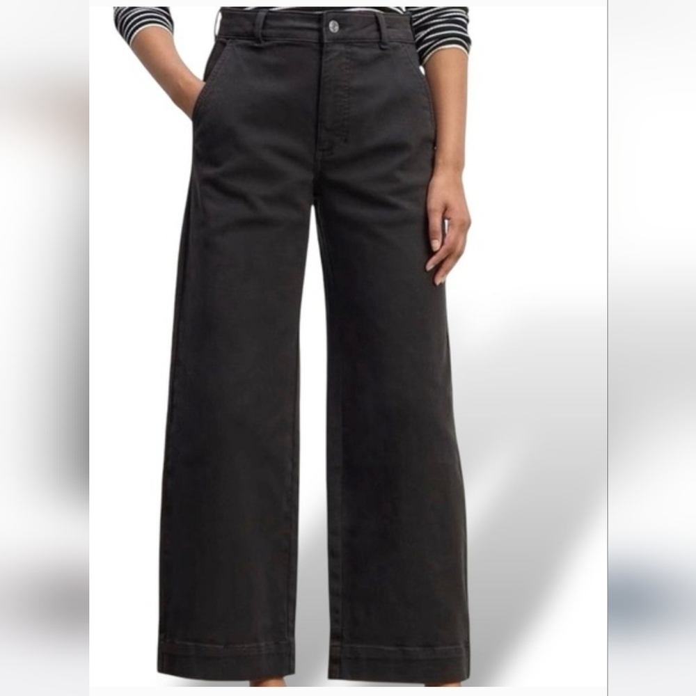 Everlane Wide Leg Cropped Trousers Size 14
